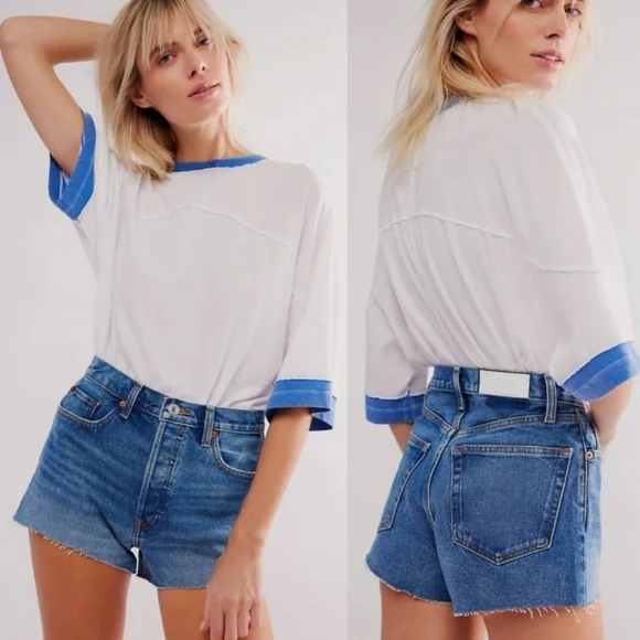 Re/Done 70's High Rise Short Arroyo Blue 27